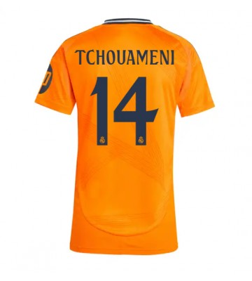 Real Madrid Aurelien Tchouameni #14 Udebanetrøje Dame 2024-25 Kort ærmer